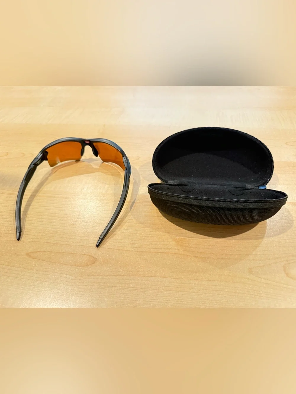 Oakley Sport Sunglasses with Orange Mirrored Lenses and Black Case